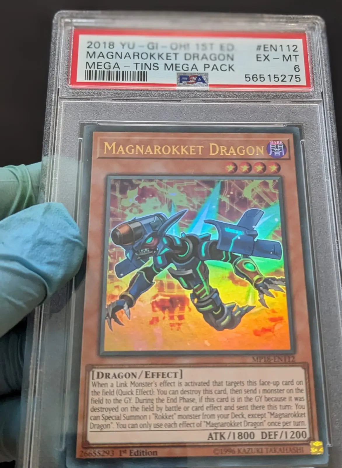 PSA 6 Holo Magnarakkete Drache Magnarokket Dragon MP18-EN112 Yu-Gi-Oh English - Image #2