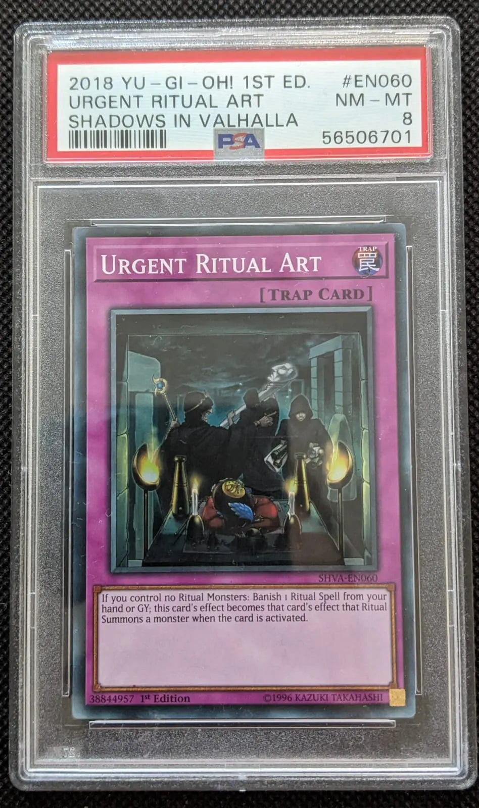 PSA 8 Dringende Ritualkunst Holo Urgent Ritual Art SHVA-EN060 Yu-Gi-Oh English - Image #1