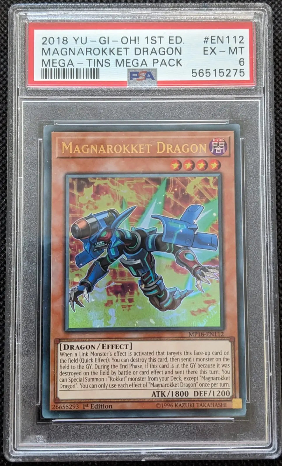 PSA 6 Holo Magnarakkete Drache Magnarokket Dragon MP18-EN112 Yu-Gi-Oh English - Image #1