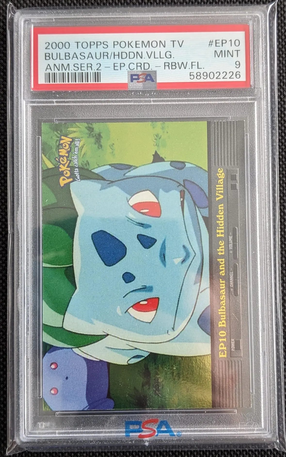 PSA 9 Bisasam Bulbasaur and the Hidden Village Holo Topps Pokemon TV EP10 English - Image #1