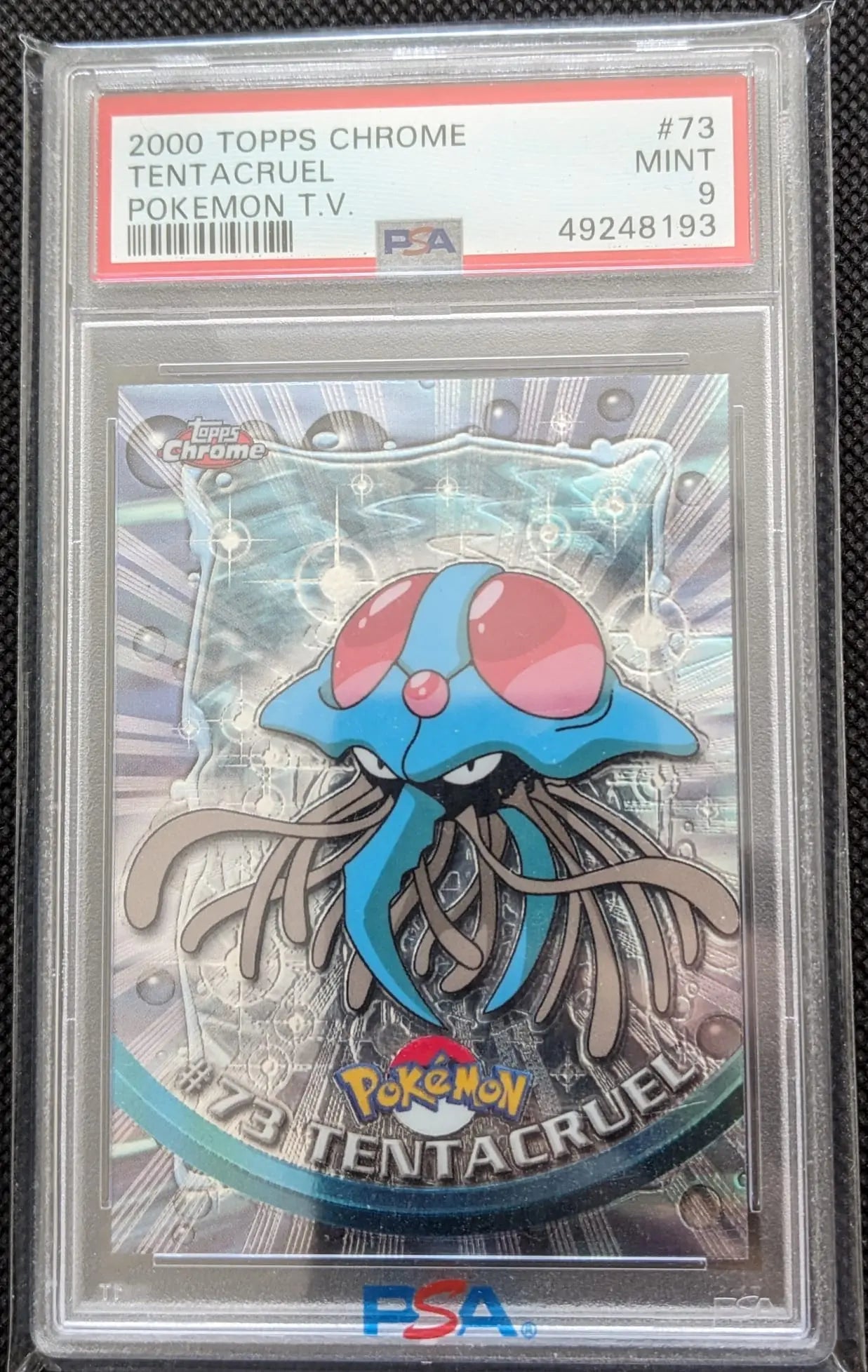 PSA 9 Tentoxa Tentacruel #83 Topps Chrome Pokemon T.V. Holo Foil English - Image #1