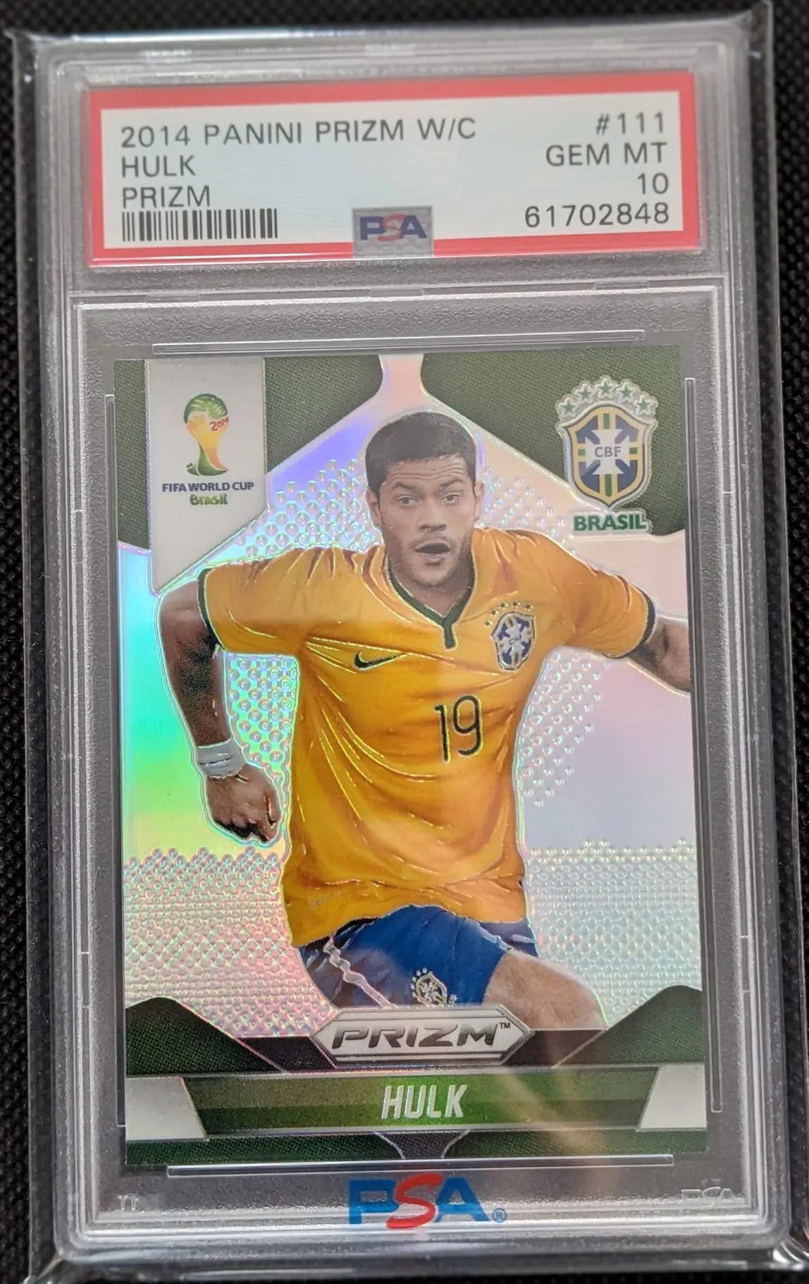 PSA 10 Hulk 2014 #111 Prizm Panini Fußball Weltmeisterschaft Brazil - Image #1