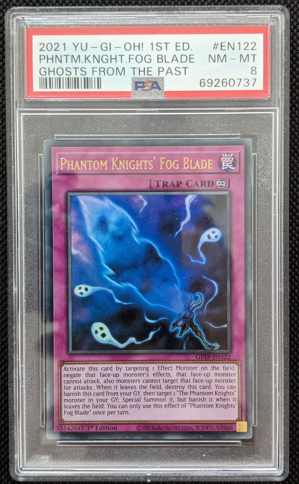 PSA 8 Nebelklinge der Phantomritter Phantom Knights' Fog Blade GFTP-EN122 Yu-Gi-Oh English