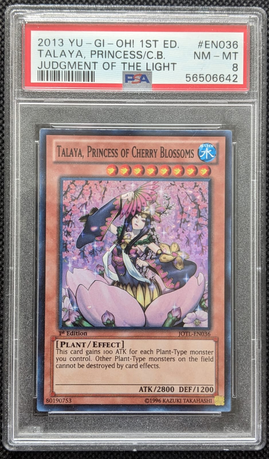 PSA 8 Talaya, Prinzessin der Kirschblüten Holo Princess of Cherry Blossoms Yu-Gi-Oh English