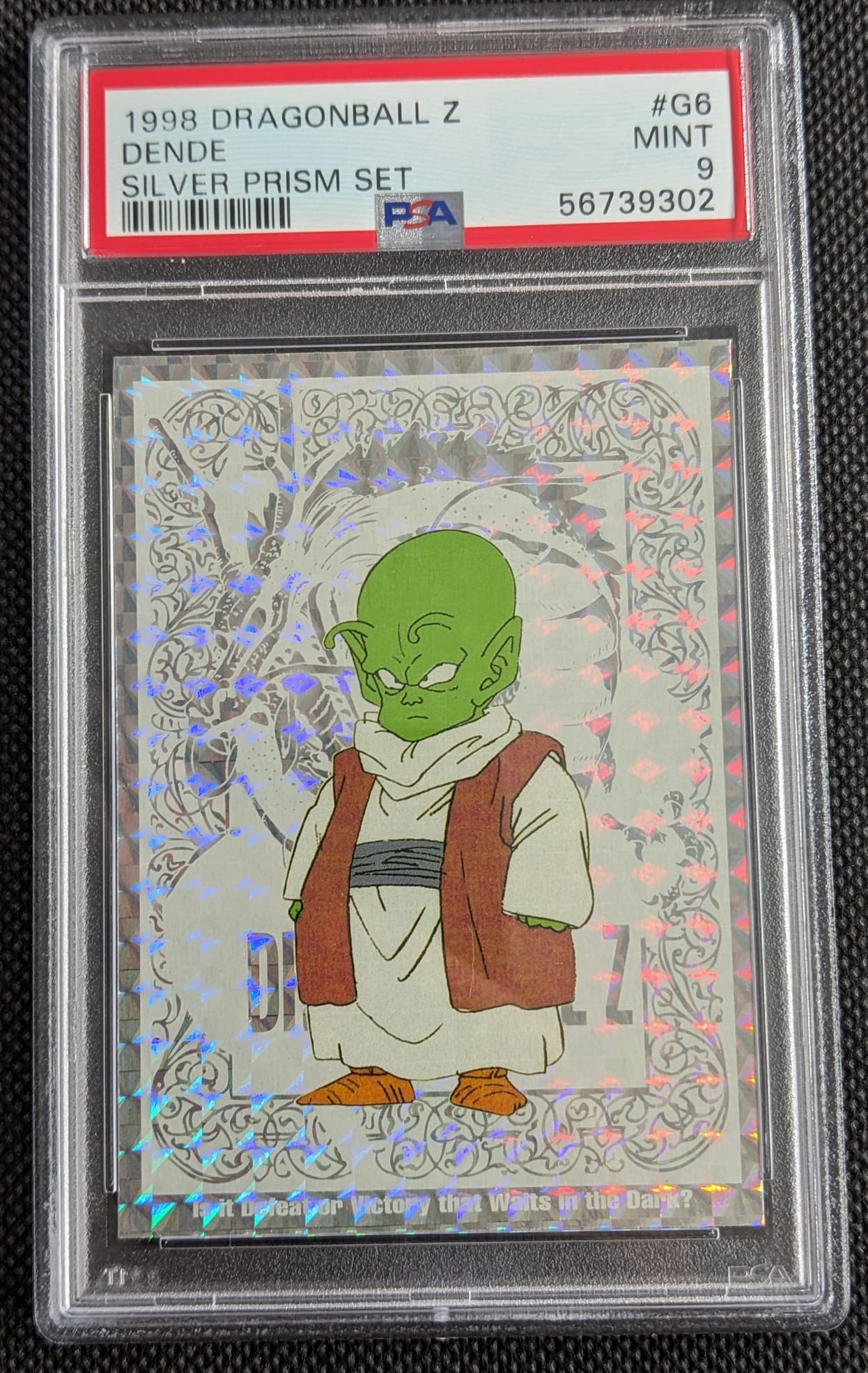 PSA 9 Dende G6 Silver Prism Set 1998 Dragonball Card Game Z English