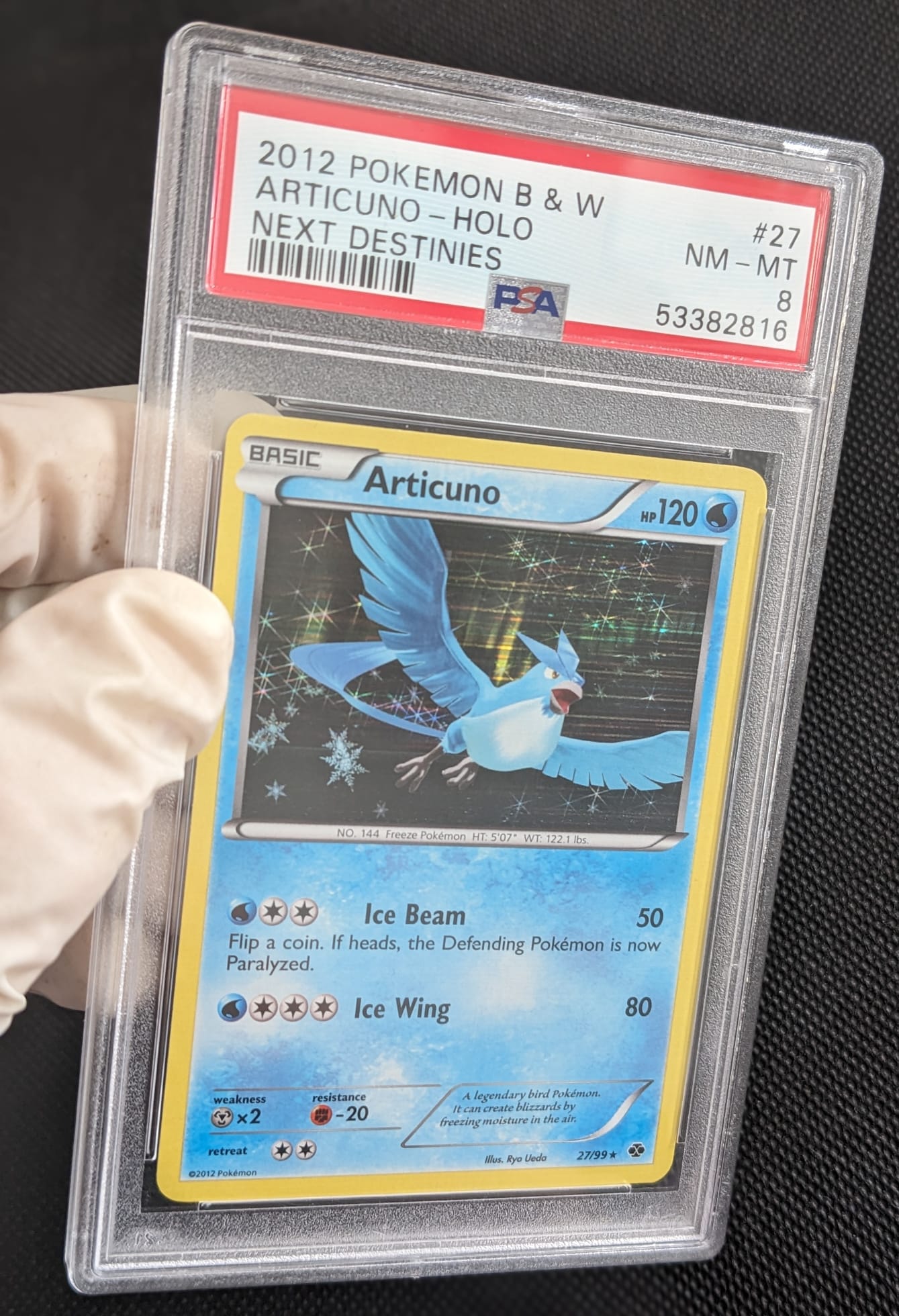 PSA 8 Holo Arktos Articuno 27/99 Kommende Schicksale Pokemon Karte English