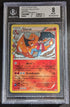 BGS 8 Snowflake Holo Glurak Charizard RC5/RC32 Generationen Pokemon Karte Deutsch