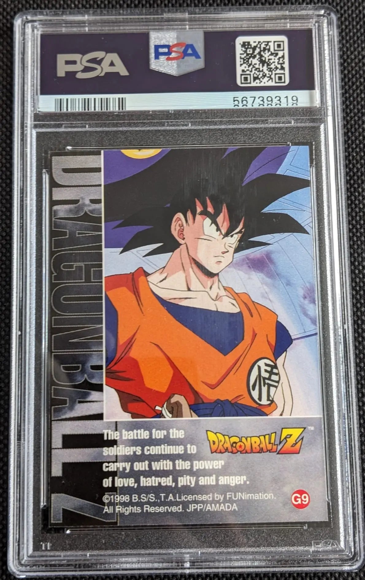 PSA 9 Bulma G9 Silver Prism Set 1998 Dragonball Card Game Z English - Image #2