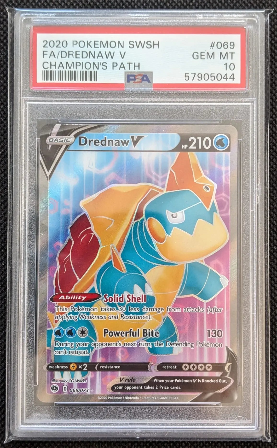 PSA 10 Kamalm Drednaw 069/073 Pokemon Karte Weg des Champs English - Image #1