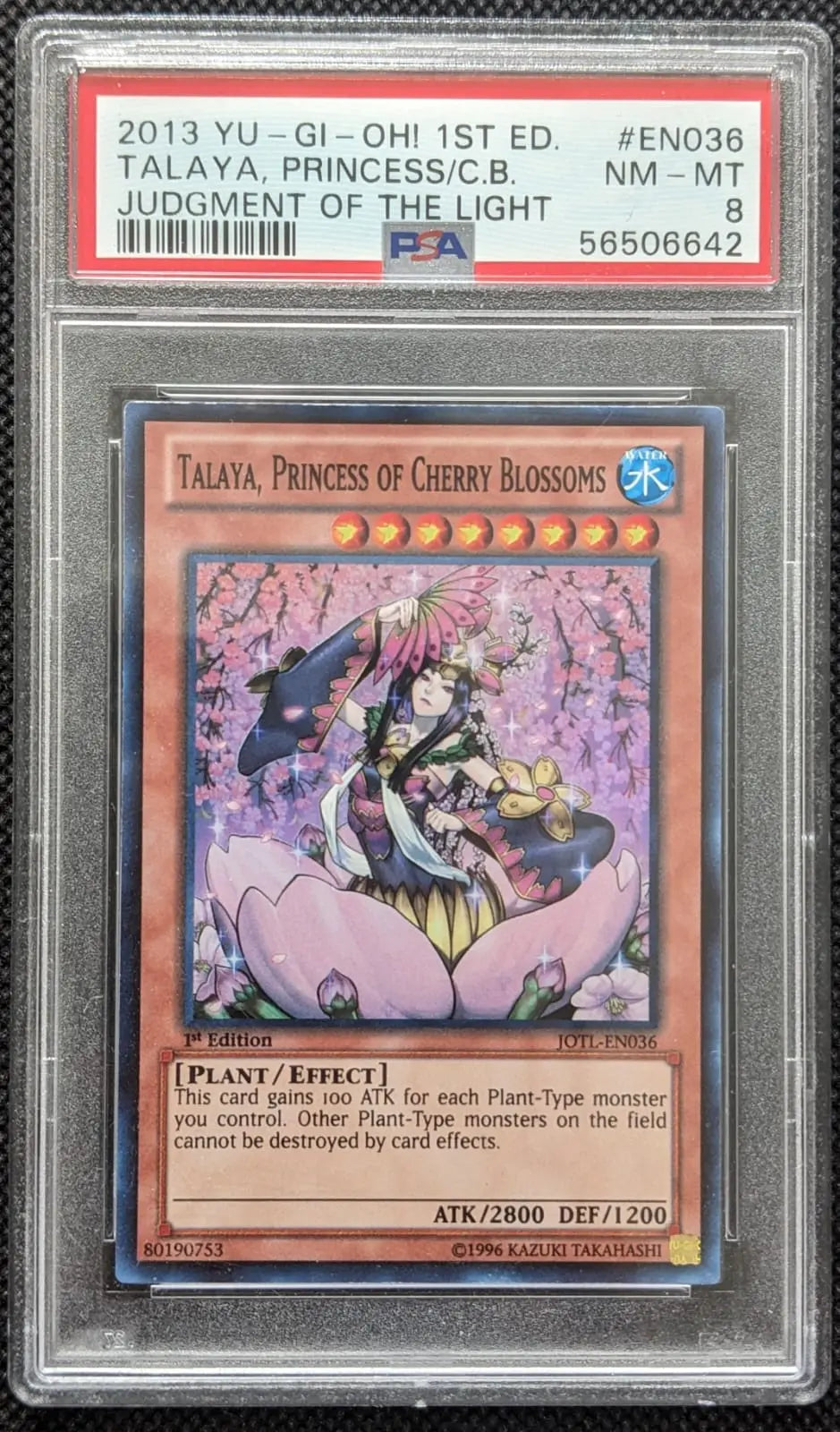 PSA 8 Talaya, Prinzessin der Kirschblüten Holo Princess of Cherry Blossoms Yu-Gi-Oh English - Image #1