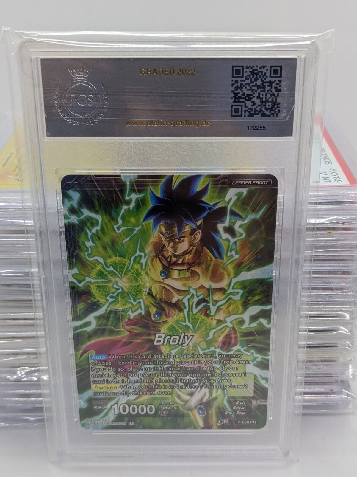 PGS 10 Broly, Legend's Dawning Dragonball Super Card Game P-068 PR