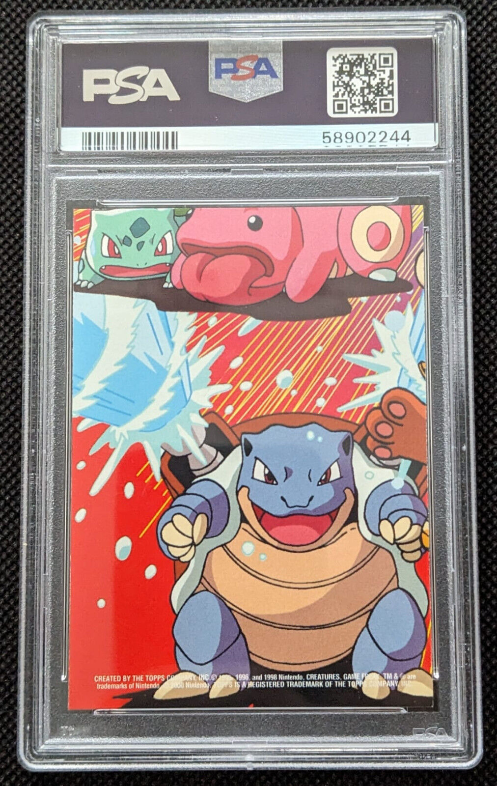 PSA 8 Nidoking Pokemon Topps T. V. Animation Series 2 Stick - Ons #34 English