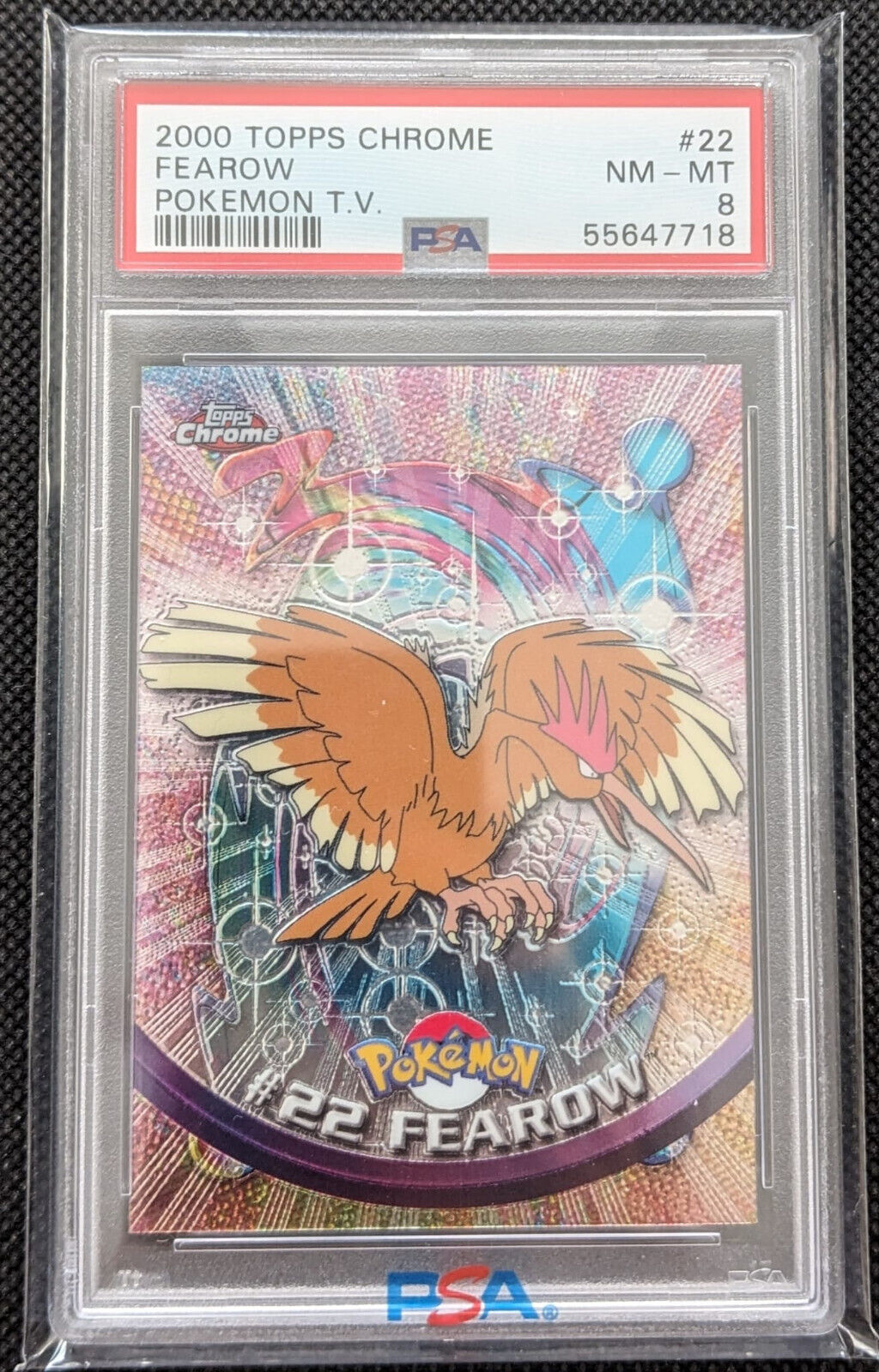 PSA 8 Ibitak Pokemon Topps Chrome Fearow Pokemon T. V. #22 Karte 2000 Holo English