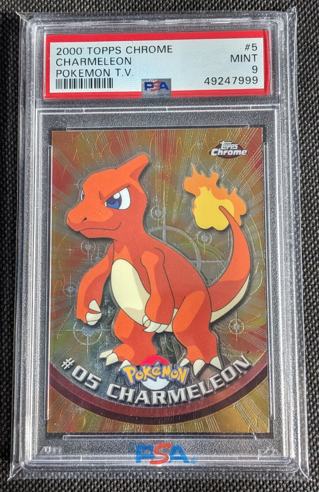 PSA 9 Glutexo Charmeleon 2000 Pokemon Topps Chrome T. V. #5 English